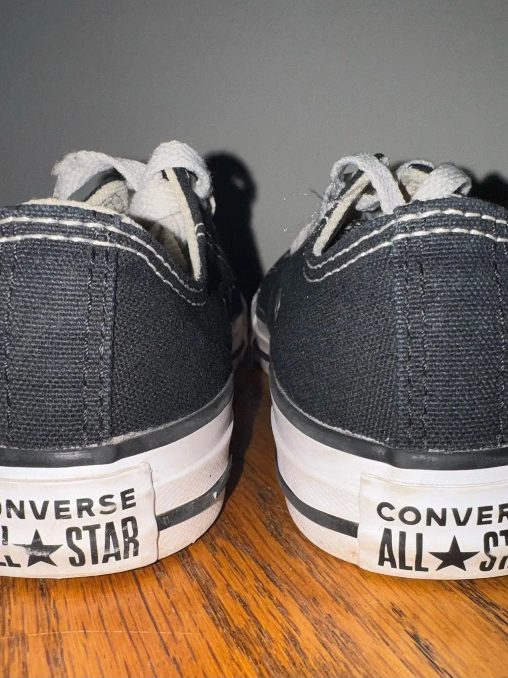Kids Girls Boys Converse All Star Black Low Top Shoes Size 1